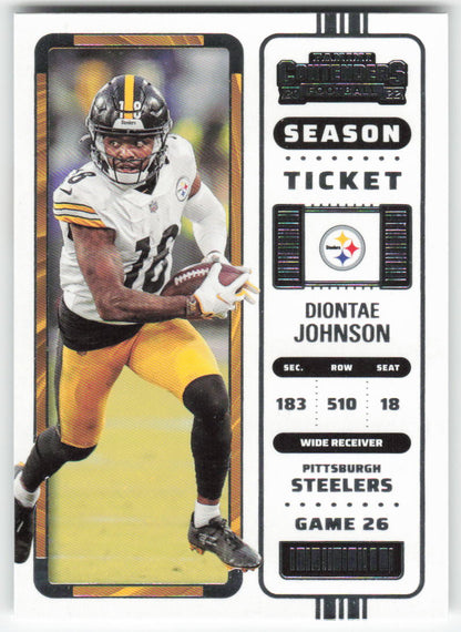 2022 Panini Contenders #96 Diontae Johnson Pittsburgh Steelers FB1-419