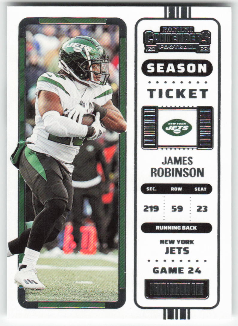 2022 Panini Contenders #53 James Robinson New York Jets FB1-420