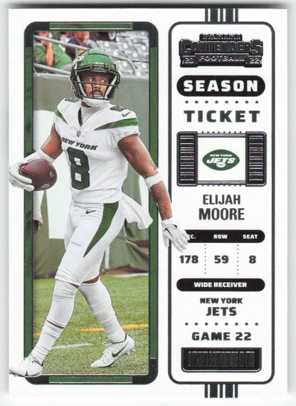 2022 Panini Contenders #91 Elijah Moore New York Jets FB1-422