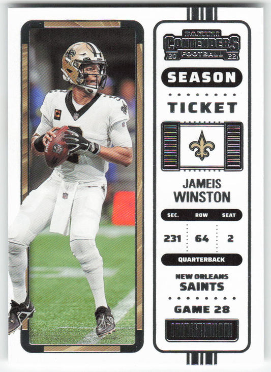 2022 Panini Contenders #62 Jameis Winston New Orleans Saints FB1-429