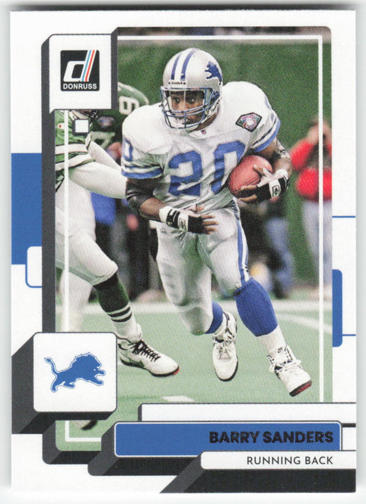2022 Donruss #93 Barry Sanders Detroit Lions FB1-441