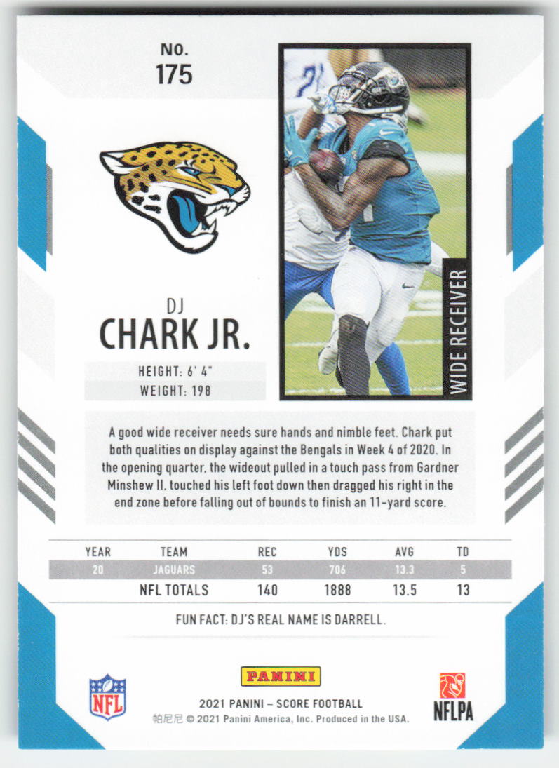 2021 Score #175 DJ Chark Jr. Jacksonville Jaguars FB1-443
