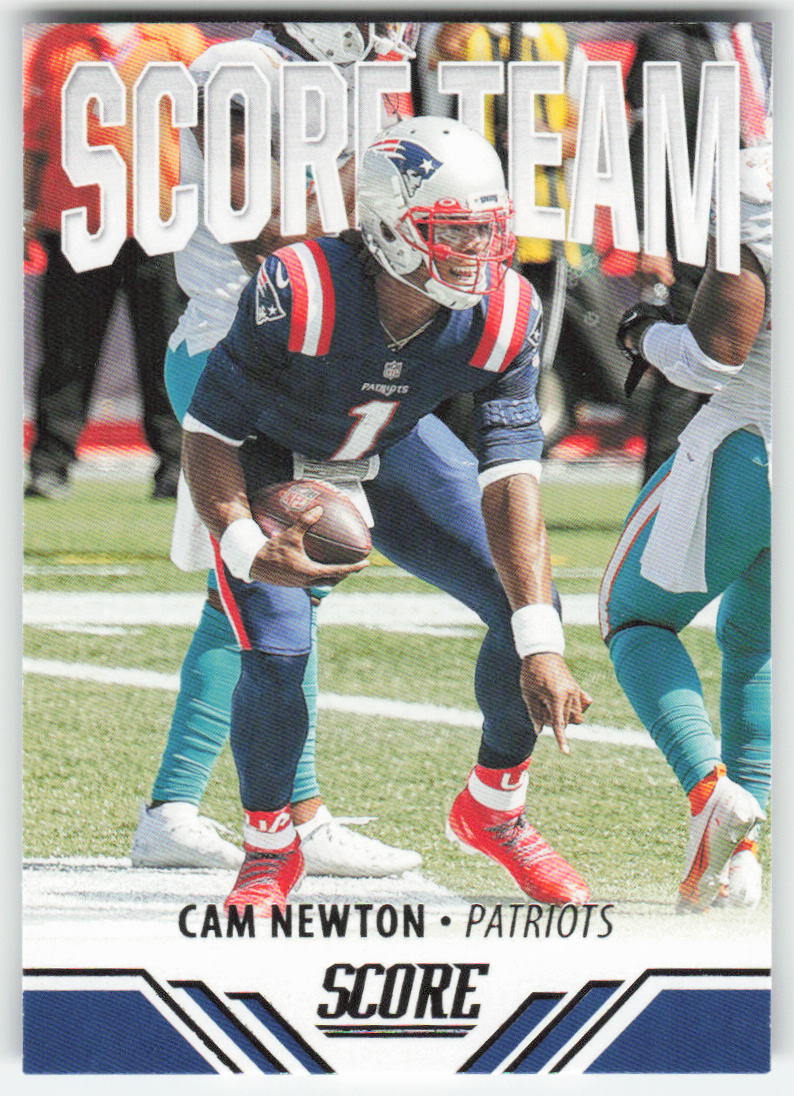2021 Score #ST24 Cam Newton Score Team New England Patriots FB1-456