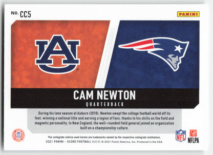 2021 Score #CC5 Cam Newton Collegiate Champions FB1-459