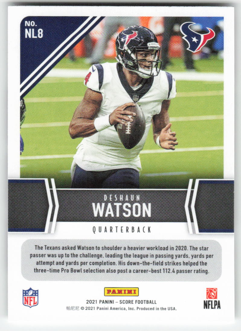 2021 Score #NL8 Deshaun Watson Next Level Stats Houston Texans FB1-460