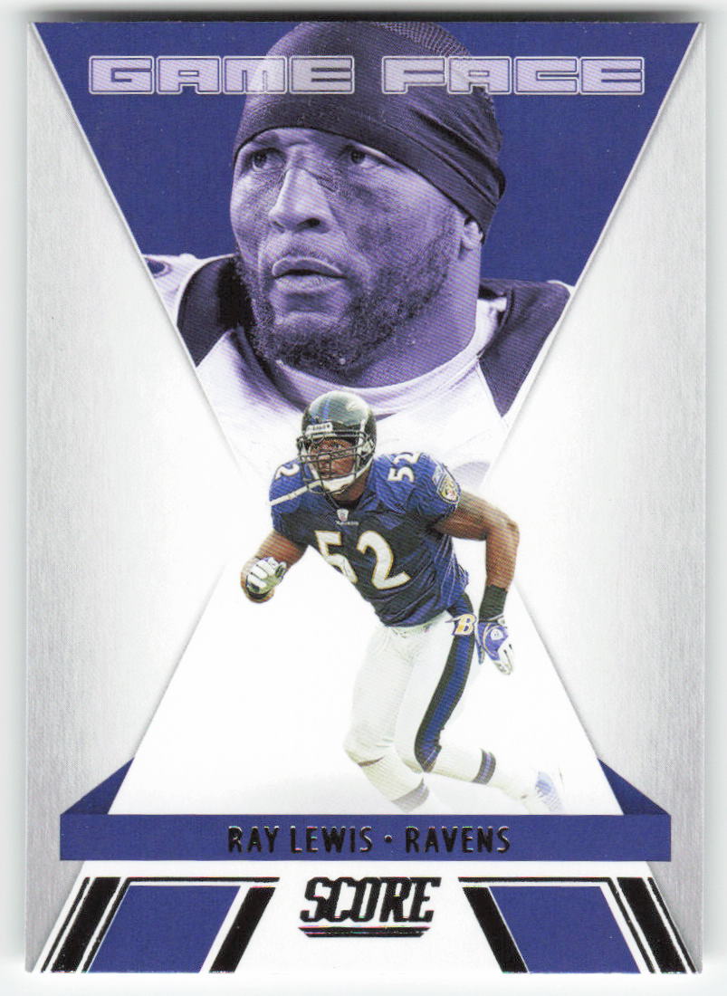 2021 Score #GF6 Ray Lewis Game Face Baltimore Ravens FB1-461