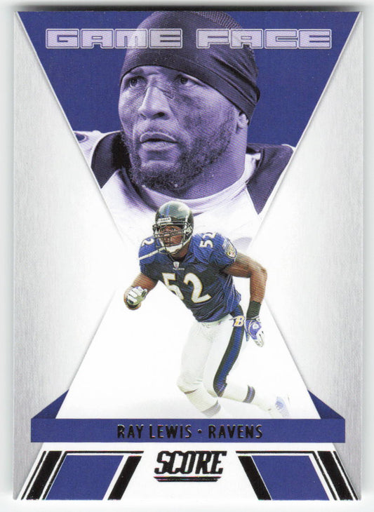 2021 Score #GF6 Ray Lewis Game Face Baltimore Ravens FB1-461