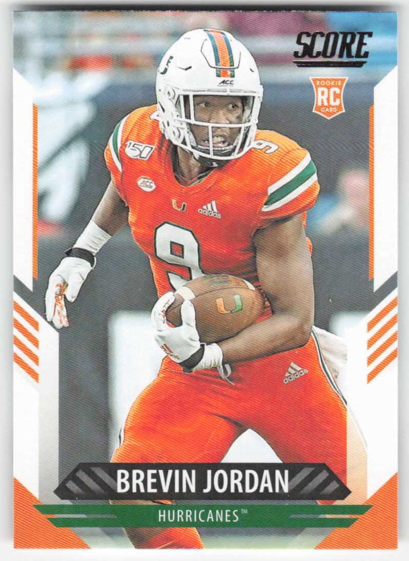 2021 Score #387 Brevin Jordan Miami Hurricanes Rookie FB1-466