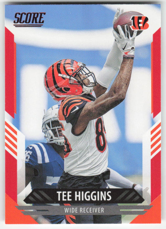 2021 Score #97 Tee Higgins Red Cincinnati Bengals FB1-473