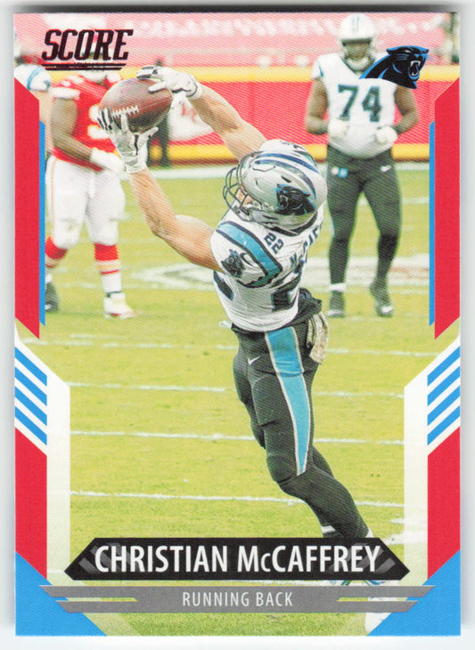 2021 Score #200 Christian McCaffrey Red Carolina Panthers FB1-474