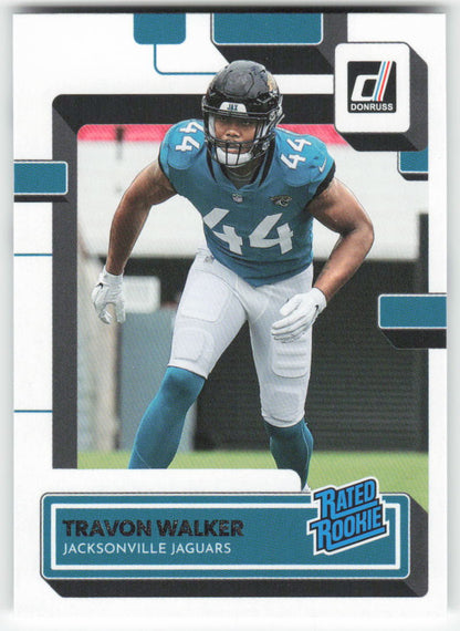 2022 Donruss #325 Travon Walker Jacksonville Jaguars Rookie FB1-489
