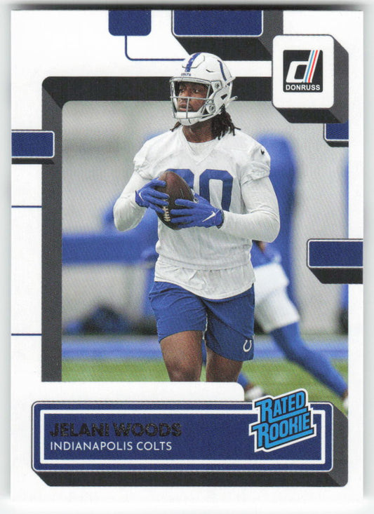 2022 Donruss #382 Jelani Woods Indianapolis Colts Rookie FB1-490