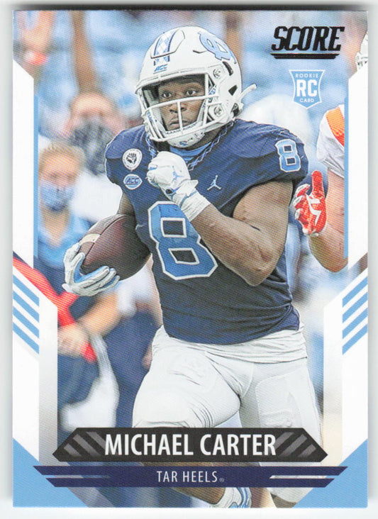 2021 Score #316 Michael Carter North Carolina Tar Heels Rookie FB1-491