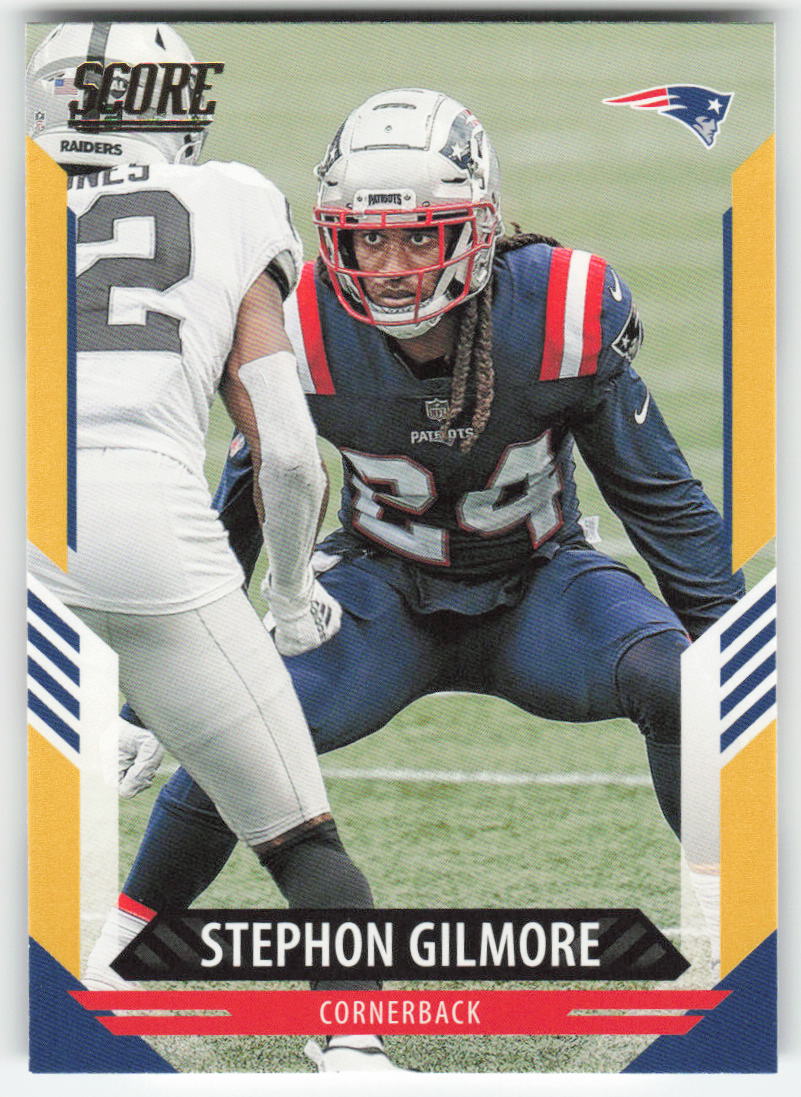 2021 Score #43 Stephon Gilmore Gold New England Patriots FB1-506