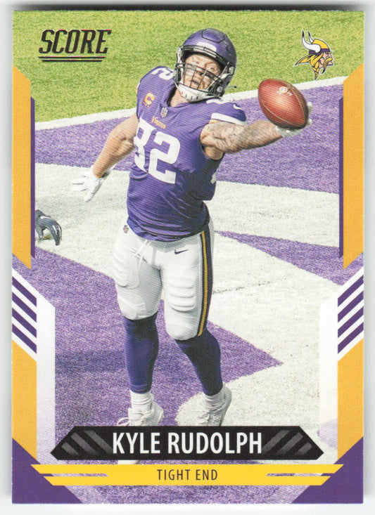 2021 Score #154 Kyle Rudolph Gold Minnesota Vikings FB1-508