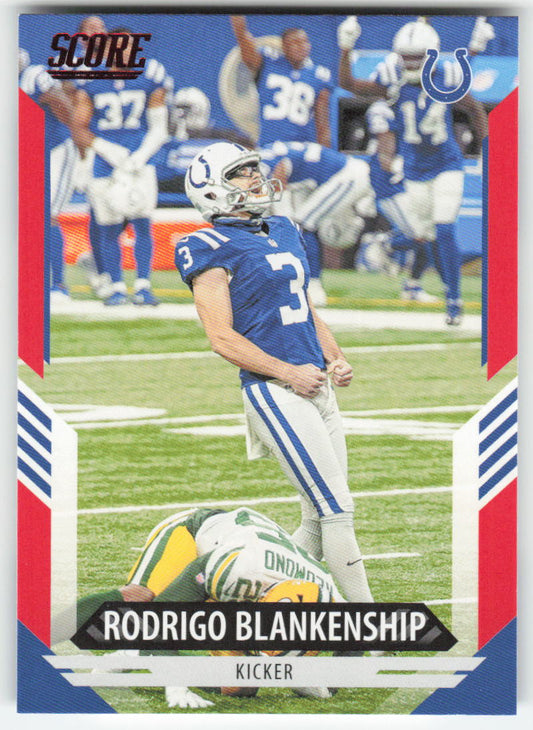 2021 Score #171 Rodrigo Blankenship Red Indianapolis Colts FB1-511