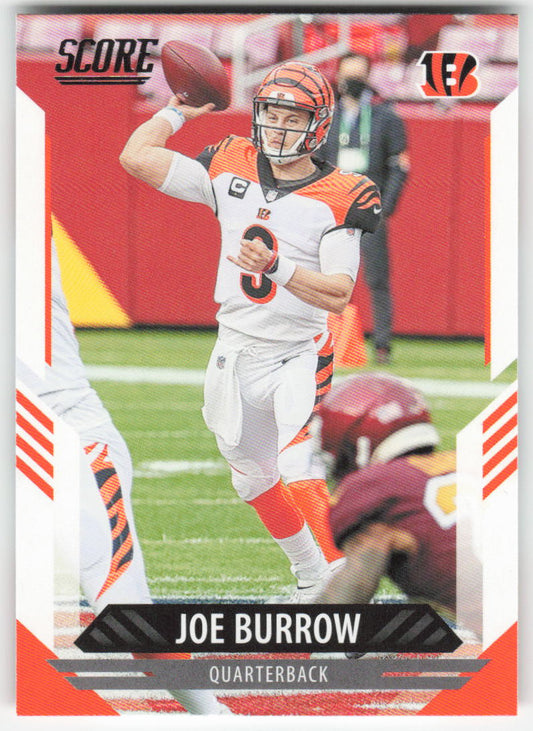 2021 Score #96 Joe Burrow Cincinnati Bengals FB1-513
