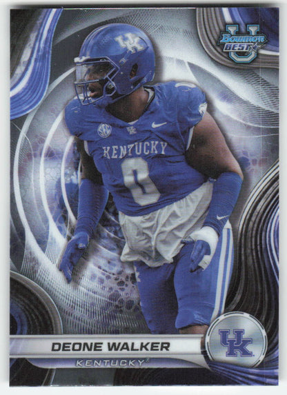 2024 Bowman University Best #31 Deone Walker Kentucky Wildcats FB1-516