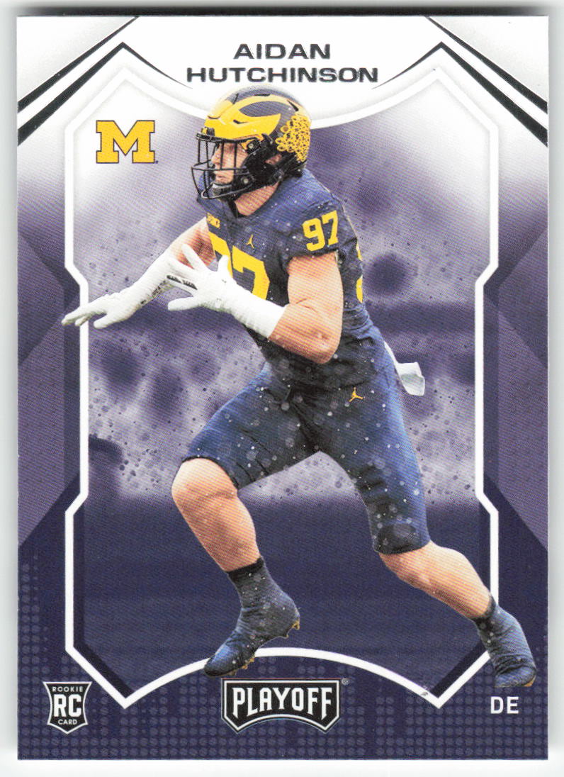 2022 Panini Chronicles Draft Picks #16 Aidan Hutchinson Playoff Michigan FB1-519