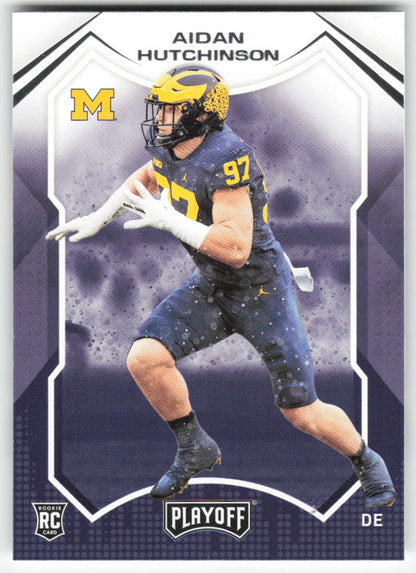 2022 Panini Chronicles Draft Picks #16 Aidan Hutchinson Playoff Michigan FB1-519