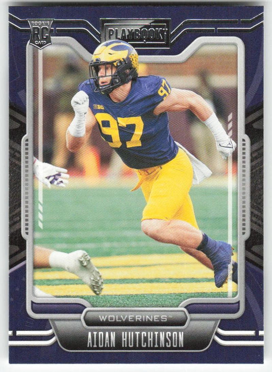 2022 Panini Chronicles DP #16 Aidan Hutchinson Playbook Michigan FB1-521