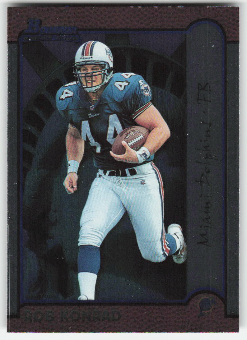 1999 Bowman #165 Rob Konrad Interstate Miami Dolphins Rookie FB1-537