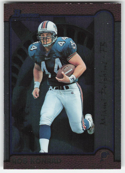 1999 Bowman #165 Rob Konrad Interstate Miami Dolphins Rookie FB1-537