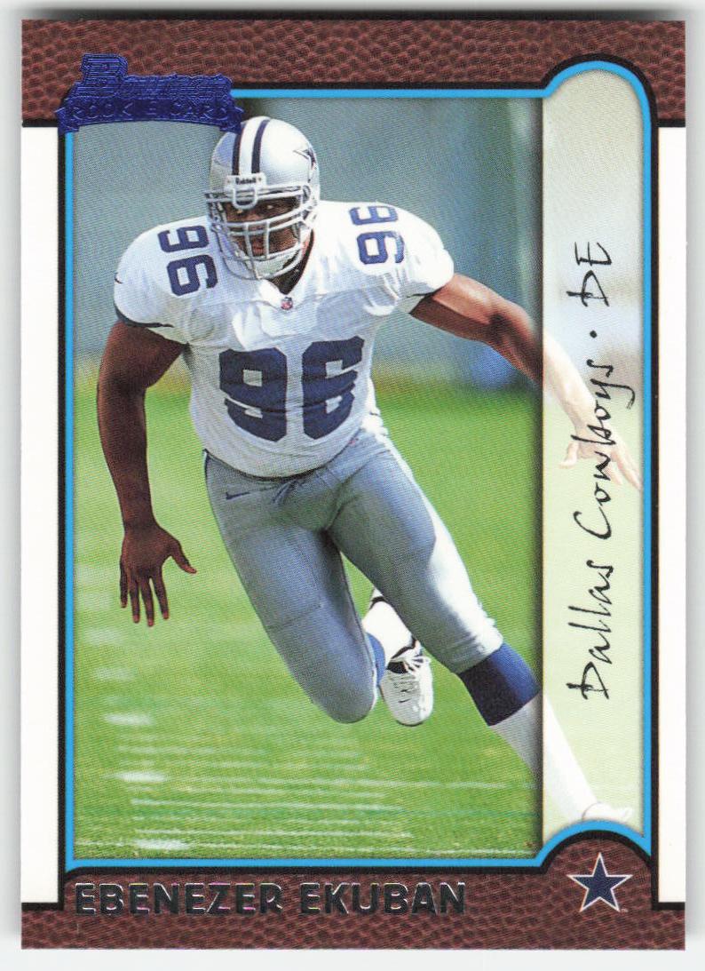 1999 Bowman #178 Ebenezer Ekuban Dallas Cowboys Rookie FB1-540