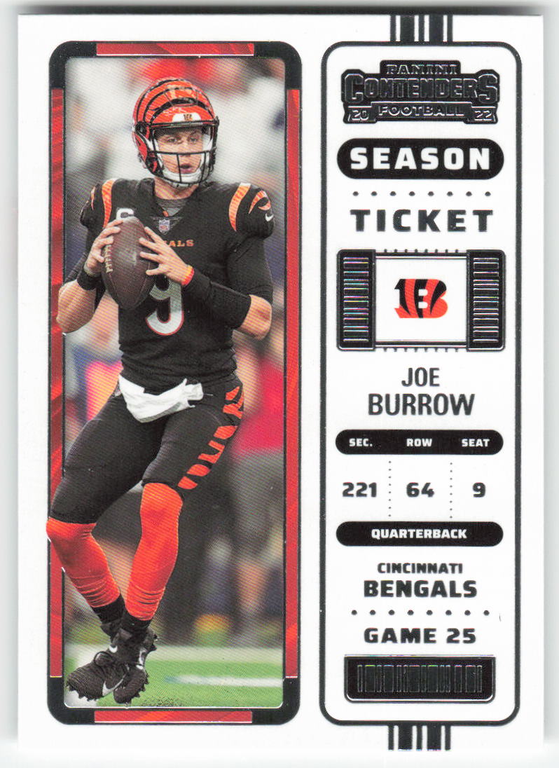 2022 Panini Contenders #17 Joe Burrow Cincinnati Bengals FB1-542