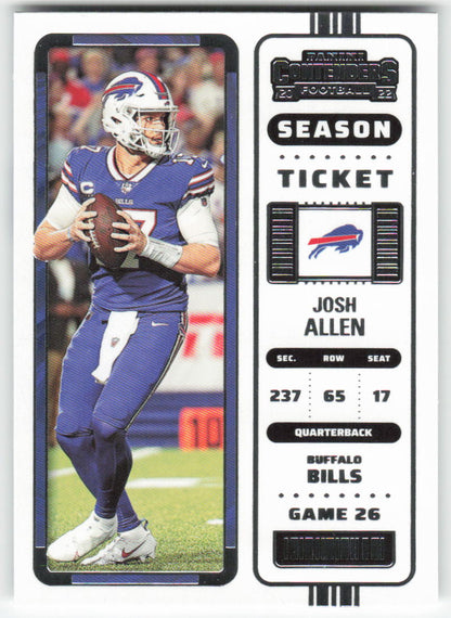2022 Panini Contenders #11 Josh Allen Buffalo Bills FB1-543