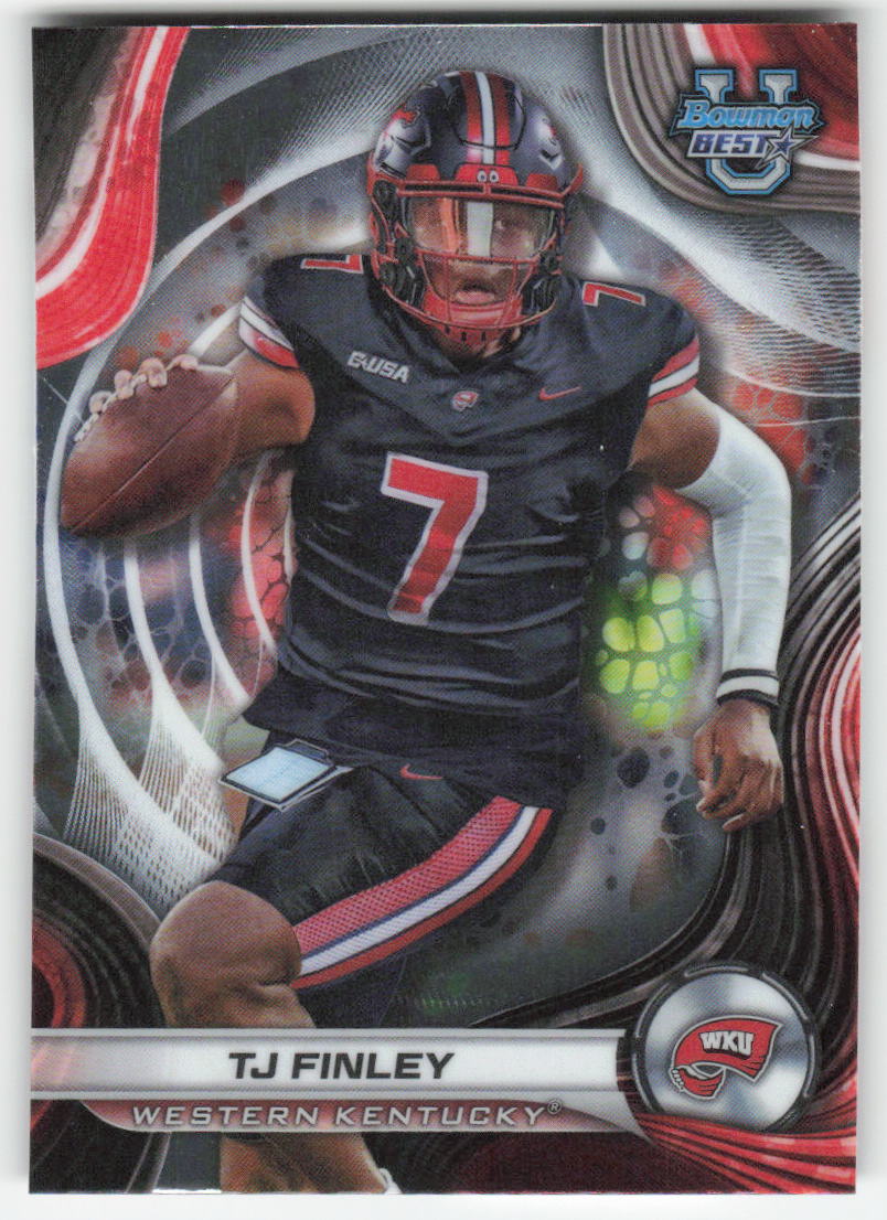 2024 Bowman University Best #63 TJ Finley Western Kentucky Hilltoppers FB1-551