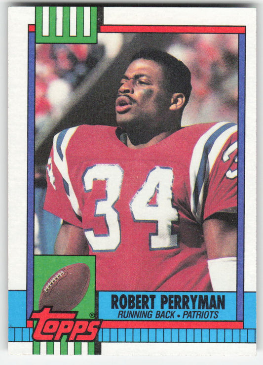 1990 Topps #420 Robert Perryman New England Patriots FB1-556