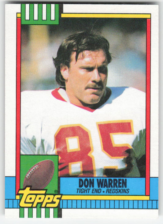 1990 Topps #132b Don Warren Washington Redskins FB1-564