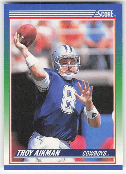 1990 Score #21 Troy Aikman Dallas Cowboys FB1-567