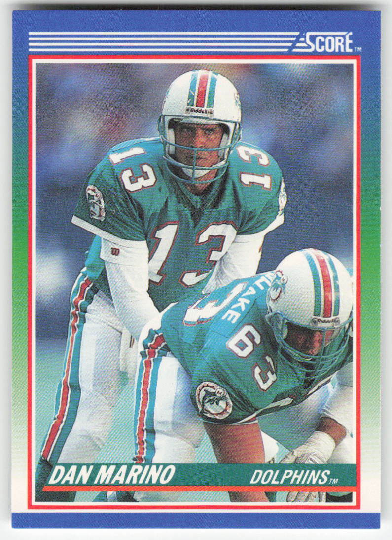 1990 Score #13 Dan Marino Miami Dolphins FB1-568