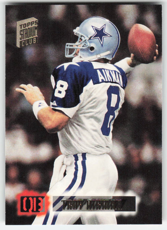 1994 Stadium Club #590 Troy Aikman Dallas Cowboys FB1-571
