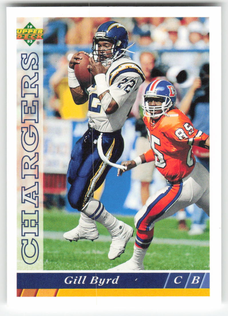 1993 Upper Deck #149 Gill Byrd San Diego Chargers FB1-576