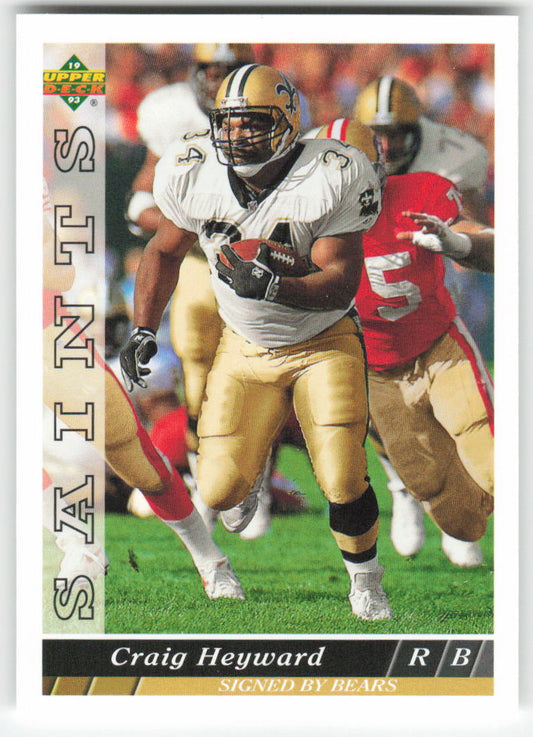1993 Upper Deck #299 Craig Heyward Chicago Bears FB1-578