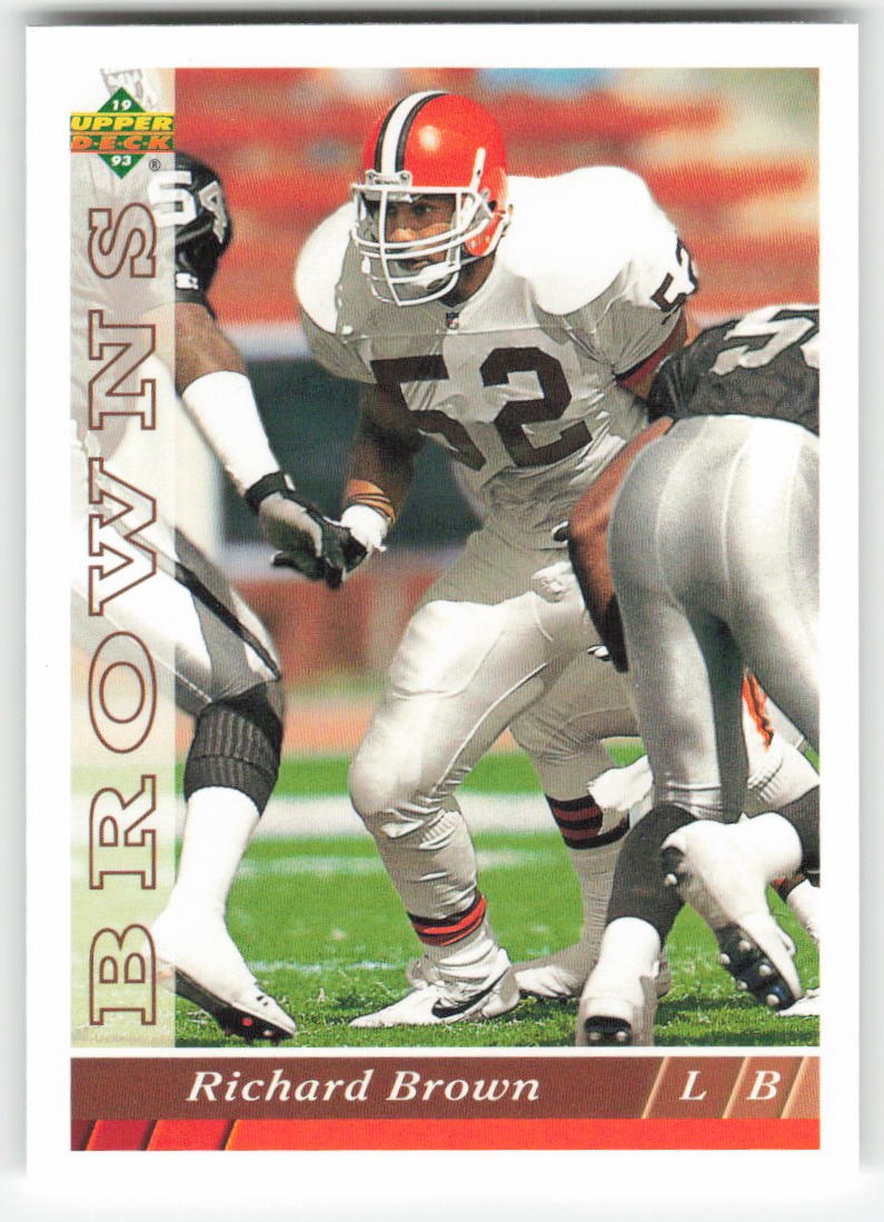 1993 Upper Deck #318 Richard Brown Cleveland Browns FB1-582