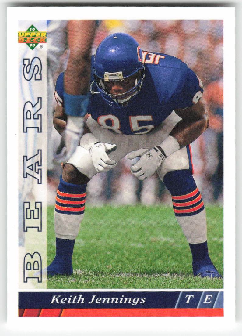 1993 Upper Deck #339 Keith Jennings Chicago Bears FB1-583