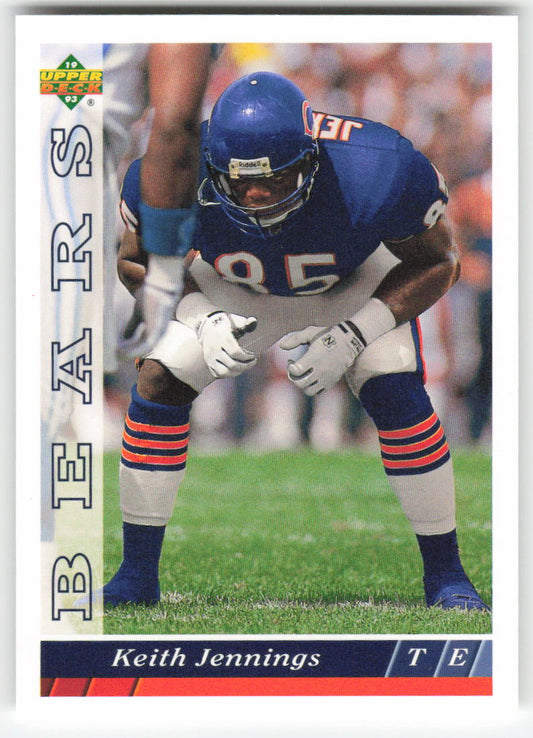 1993 Upper Deck #339 Keith Jennings Chicago Bears FB1-583