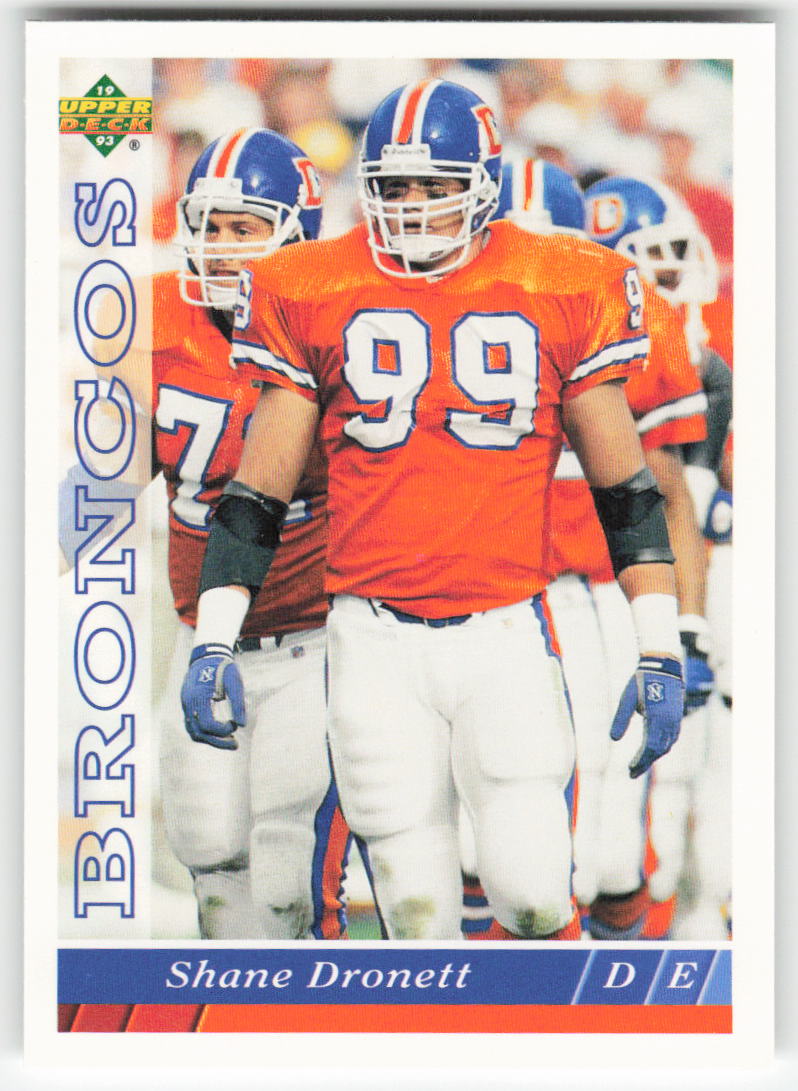 1993 Upper Deck #516 Shane Dronett Denver Broncos FB1-585