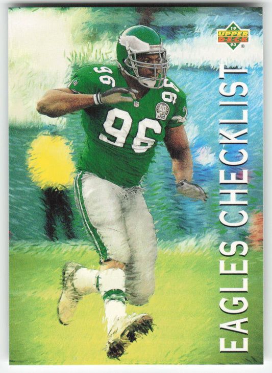 1993 Upper Deck #75 Eagles Checklist Philadelphia Eagles FB1-586