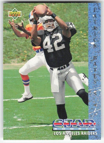1993 Upper Deck #12 Patrick Bates Los Angeles Raiders Rookie FB1-587
