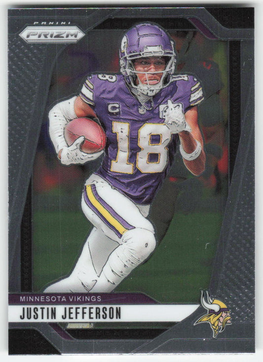 2024 Panini Prizm #187 Justin Jefferson Minnesota Vikings FB1-593