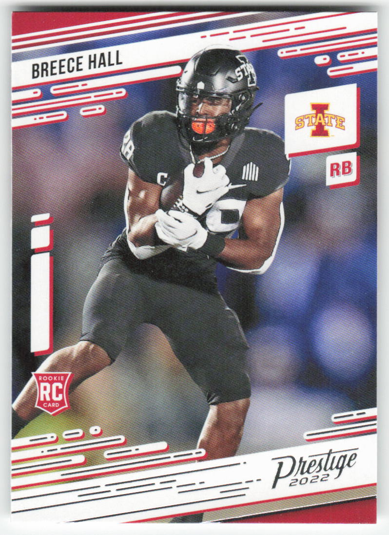 2022 Panini Chronicles Draft Picks #17 Breece Hall Prestige Iowa State FB1-600