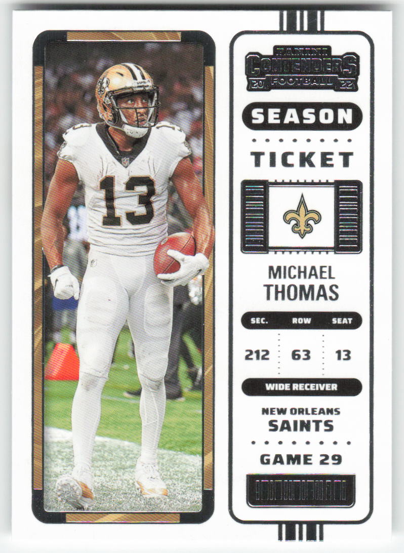 2022 Panini Contenders #63 Michael Thomas New Orleans Saints FB1-606