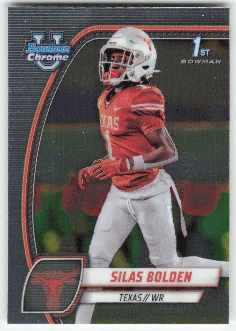 2024 Bowman University Chrome #164 Silas Bolden Texas Longhorns FB1-610