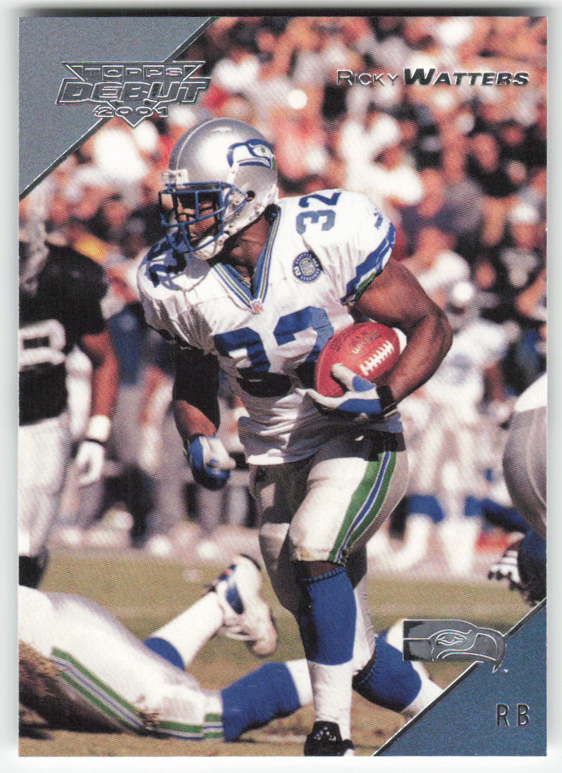 2001 Topps Debut #2 Ricky Watters Seattle Seahawks FB1-617