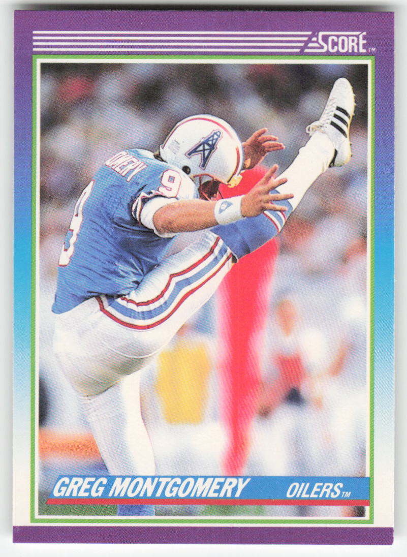 1990 Score #189 Greg Montgomery Houston Oilers Rookie FB1-631